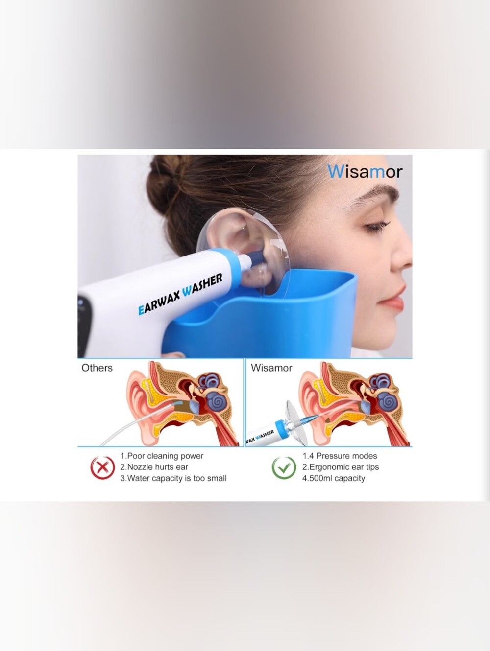 Wisamor Ear Cleaning Irrigation System for Adults - Picture 5 of 7